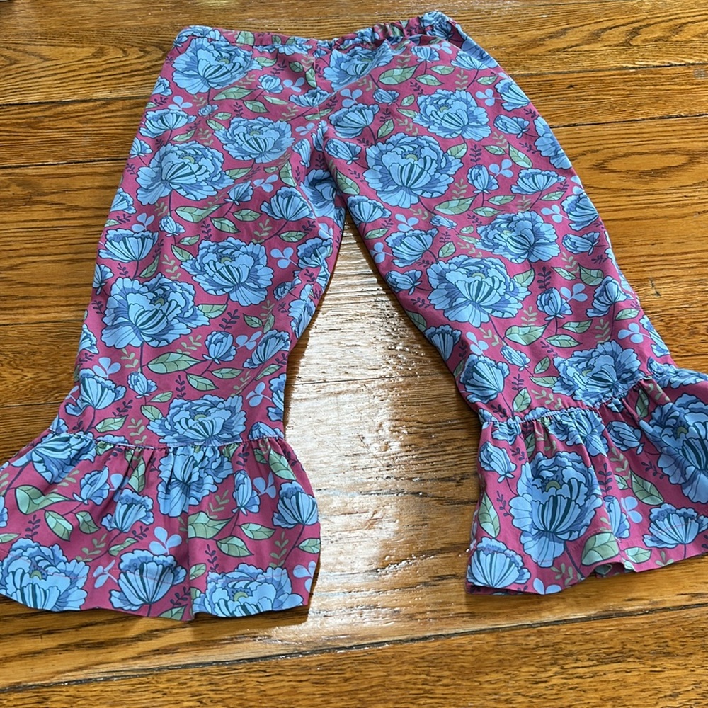 Matilda Jane Nightfall Floral big ruffle girls pants. Size 8. Great condition - Picture 4 of 10